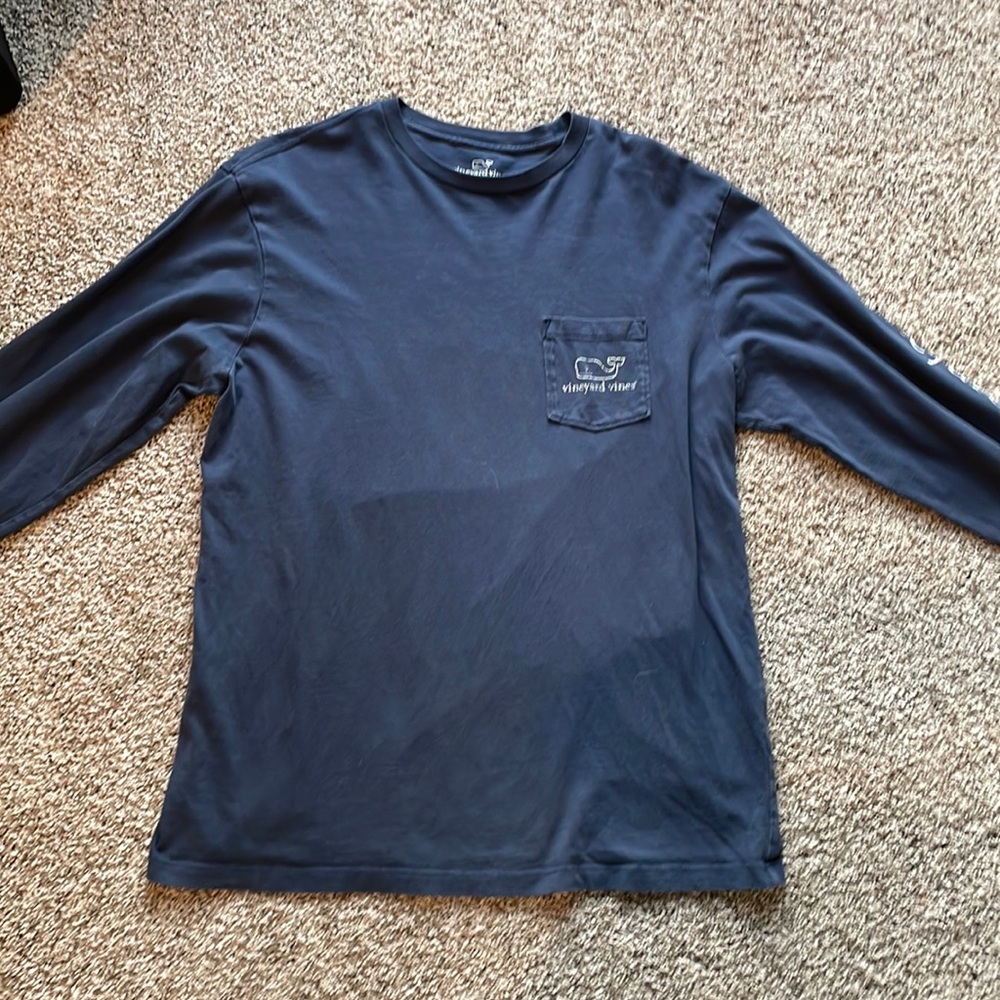 Mens vineyard vines pocket tee, long sleeve